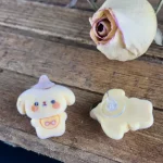 گوشواره مخملی فانتزی طرح سگ