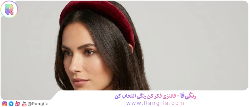مدل تل سر مخملی پهن