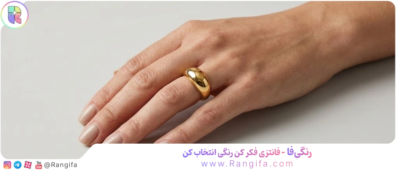 انگشتر حجیم مدل کروسان