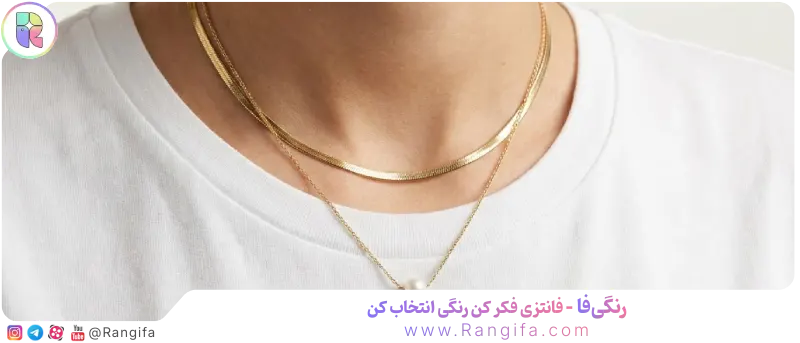  لایه‌بندی گردنبند برای استایل اداری