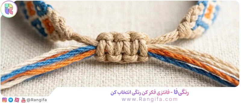  قفل کشویی مکرومه برای تنظیم سایز دستبند