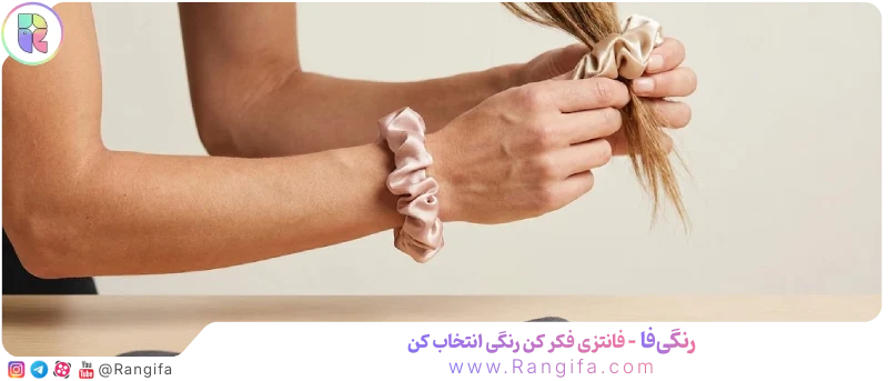  اسکرانچی ساتن و هدبند ورزشی