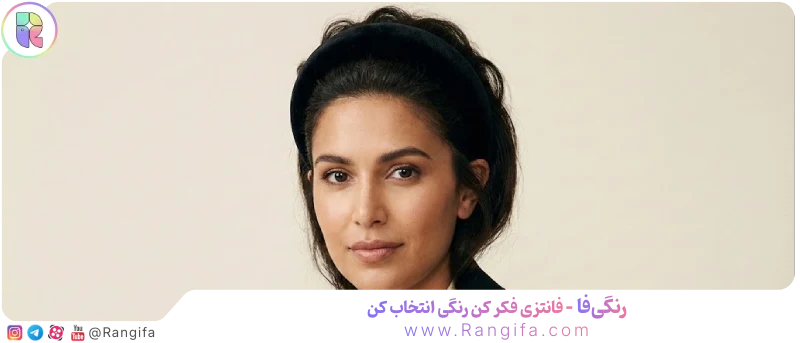  پرتره دختر با تل سر پافی